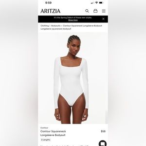 Aritzia- Contour longsleeve bodysuit